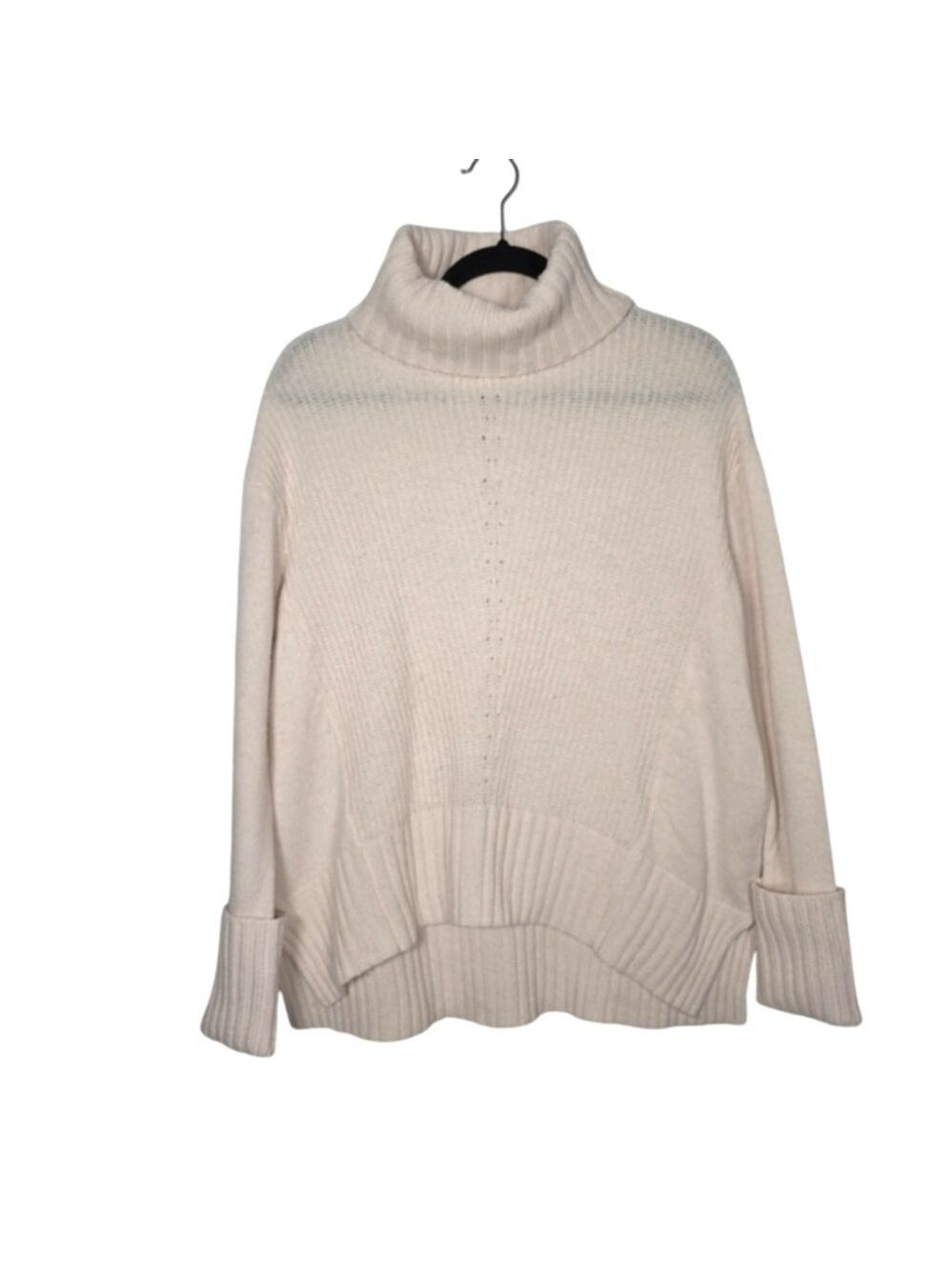 Moth By Anthropologie Wool Cream Cowl Neck Oversized Sweater Small